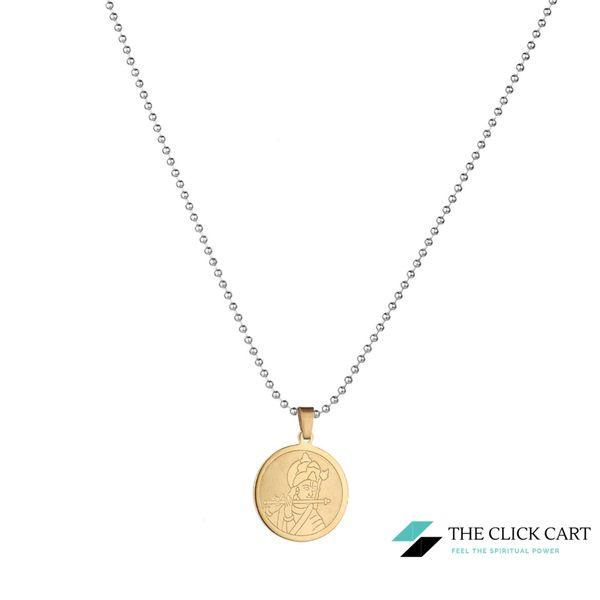 100% Stainless steel with God Krishna Murari Pendant