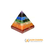 Natural 7 Chakra Stone Pyramid