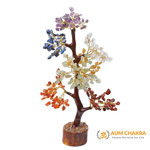Natural Chakra Stone Mseal Tree With 300 Beads