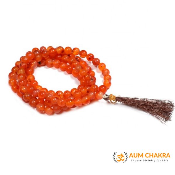 Natural Carnelian Japa Mala