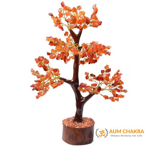 Natural Carnelian Tree With 300 Beads