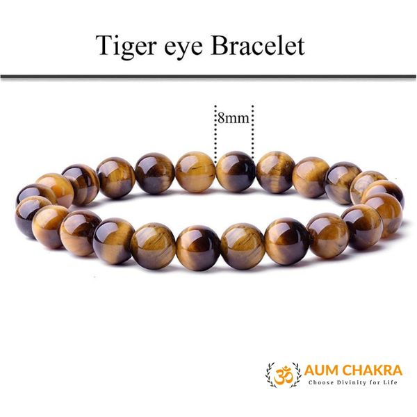 Natural Tiger Eye Stone Bracelet For Peace
