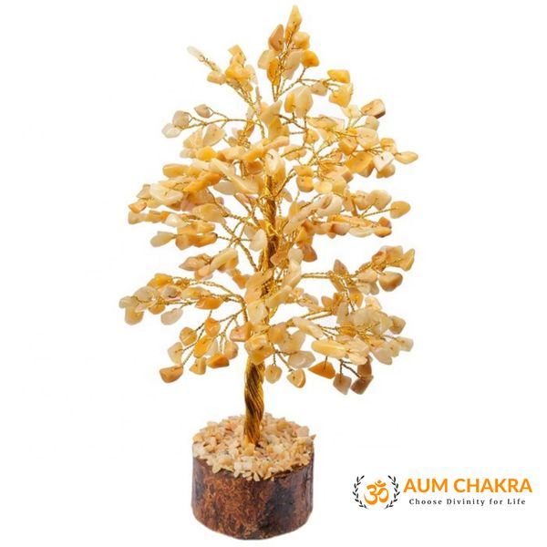 Natural Golden Quartz 300 Chips Tree