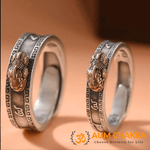 Thai Silver Fengshui Wealth And Relationship Couple Ring