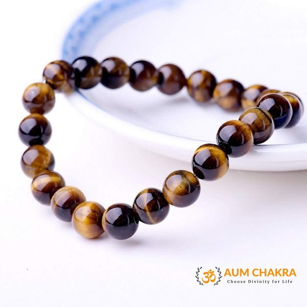 Natural Tiger Eye Stone Bracelet For Peace