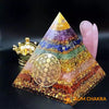 Natural Multicolor Agate Shreeyantra Pyramid