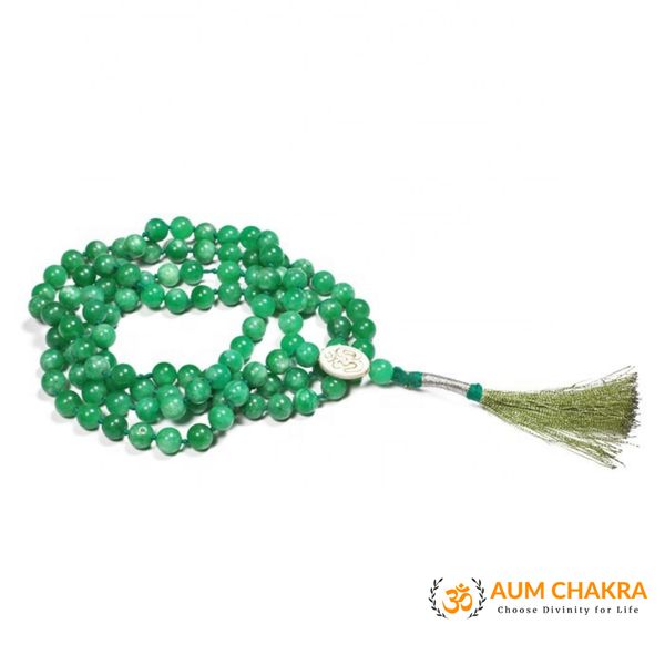 Natural Green Aventurine Japa Mala
