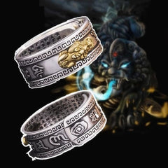 Buy1 Get1 Free Fengshui Pixiu God Wealth Mantra Authentic Ring